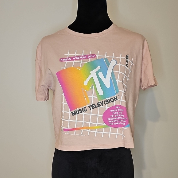 Old Navy MTV Graphic Tee - Light Pink - Picture 1 of 5